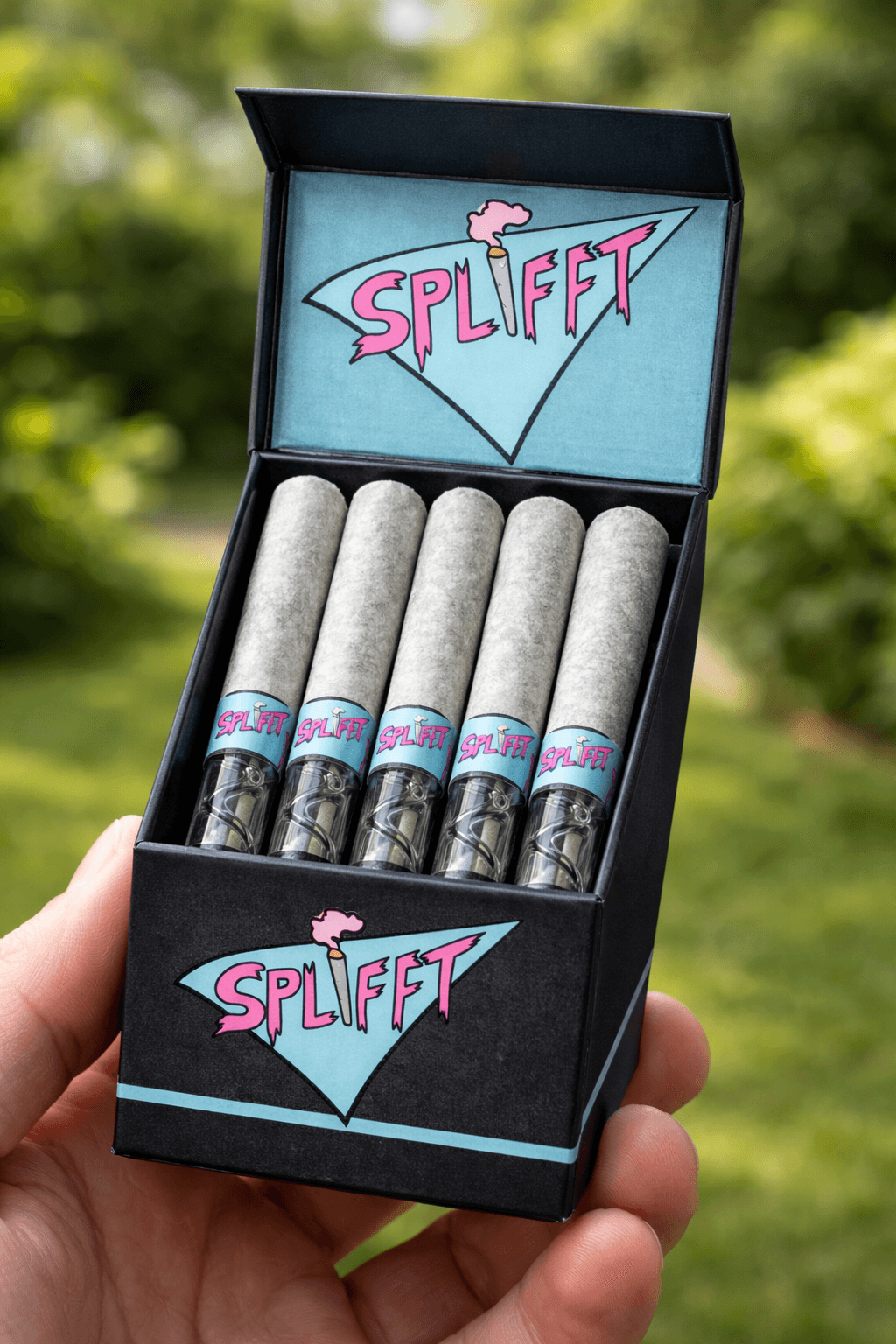 Open Splifft premium box with 5 joints